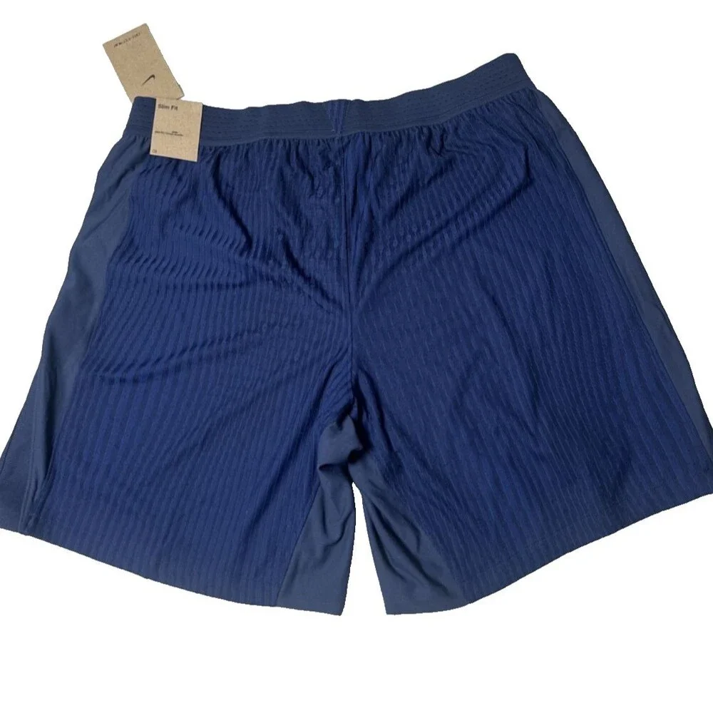 Nike Vaporknit Soccer Dri-Fit ADV Vapor Shorts Blue Slim Fit FZ9352-410 Men's XL